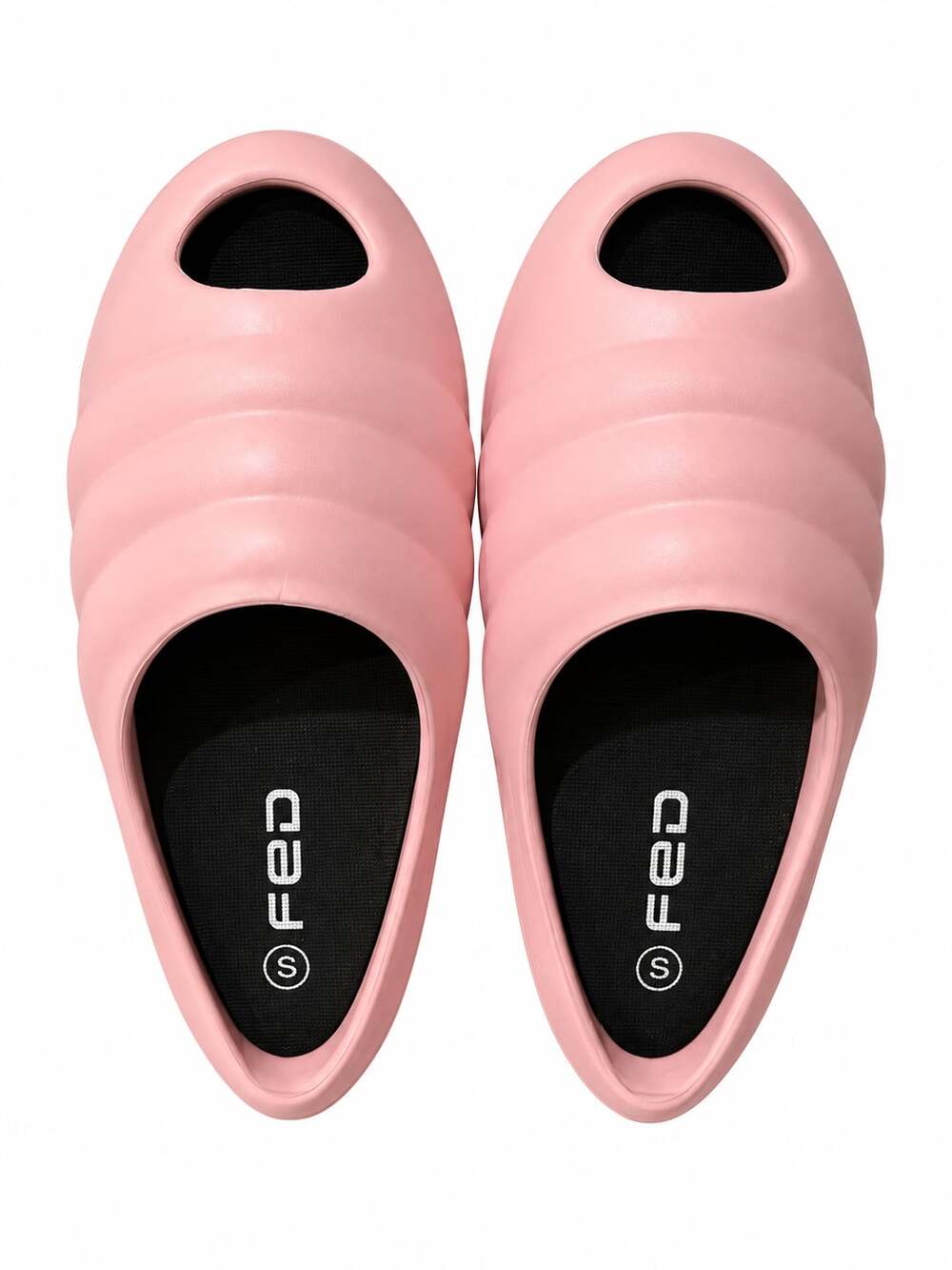 FED Lajin Leg Shaking Fitness Yoga Conch Shoes Pink Slip-on Clogs Sandals